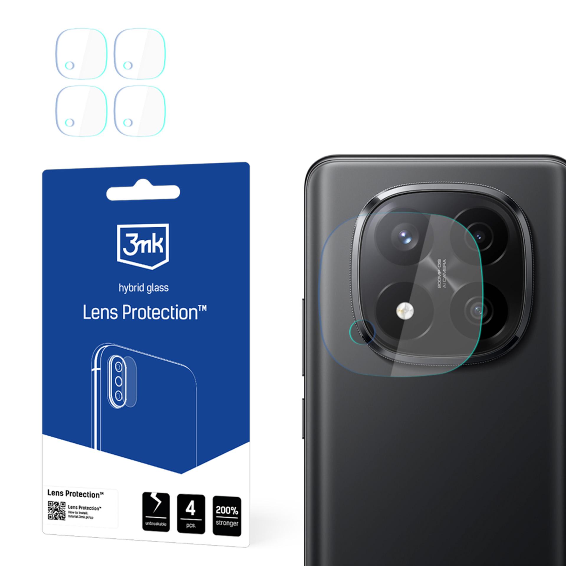 Гибридное стекло для объектива камеры 3mk Lens Protection для Xiaomi Redmi Note 14 Pro+