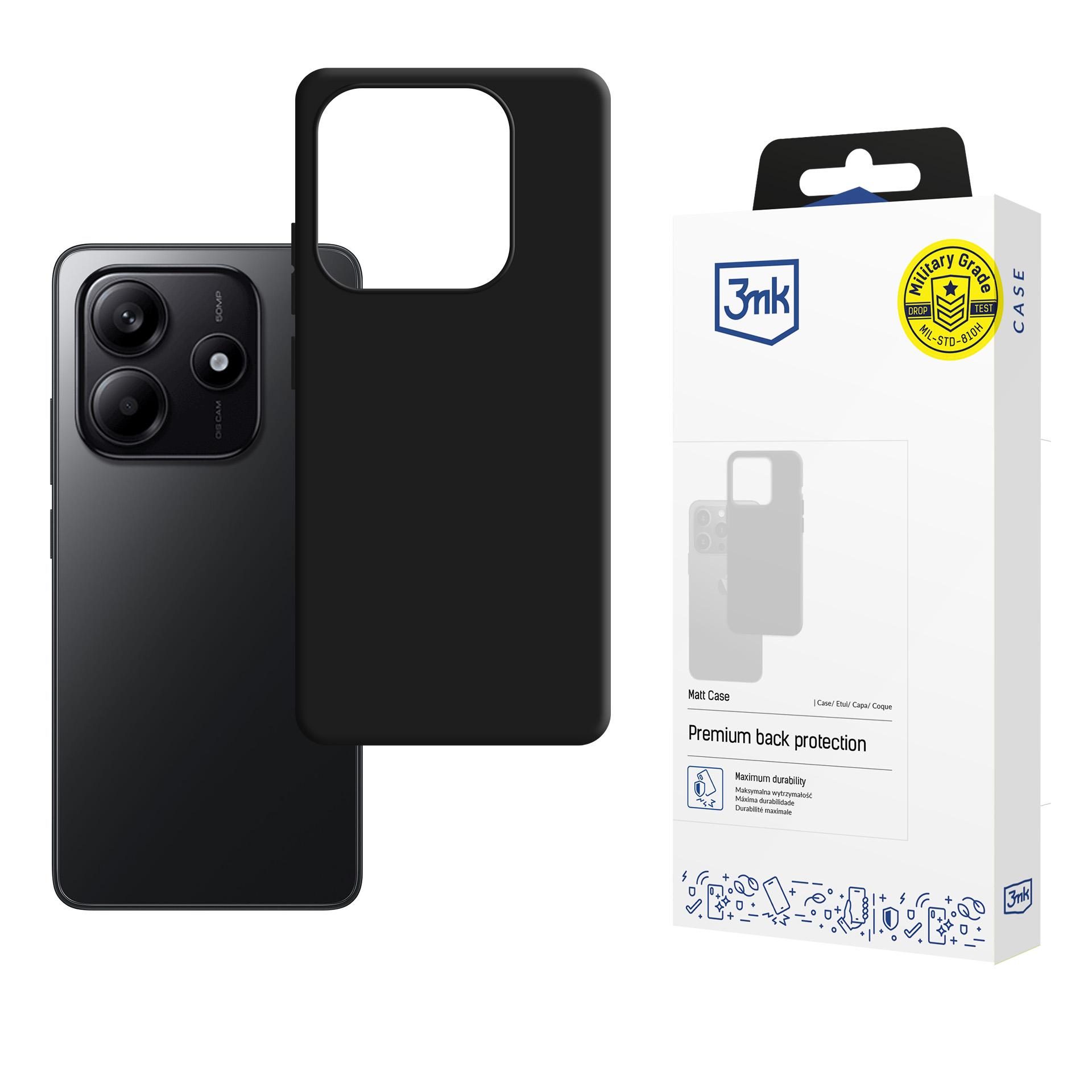 Чехол 3mk Matt Case Xiaomi Redmi Note 14 4G чёрный