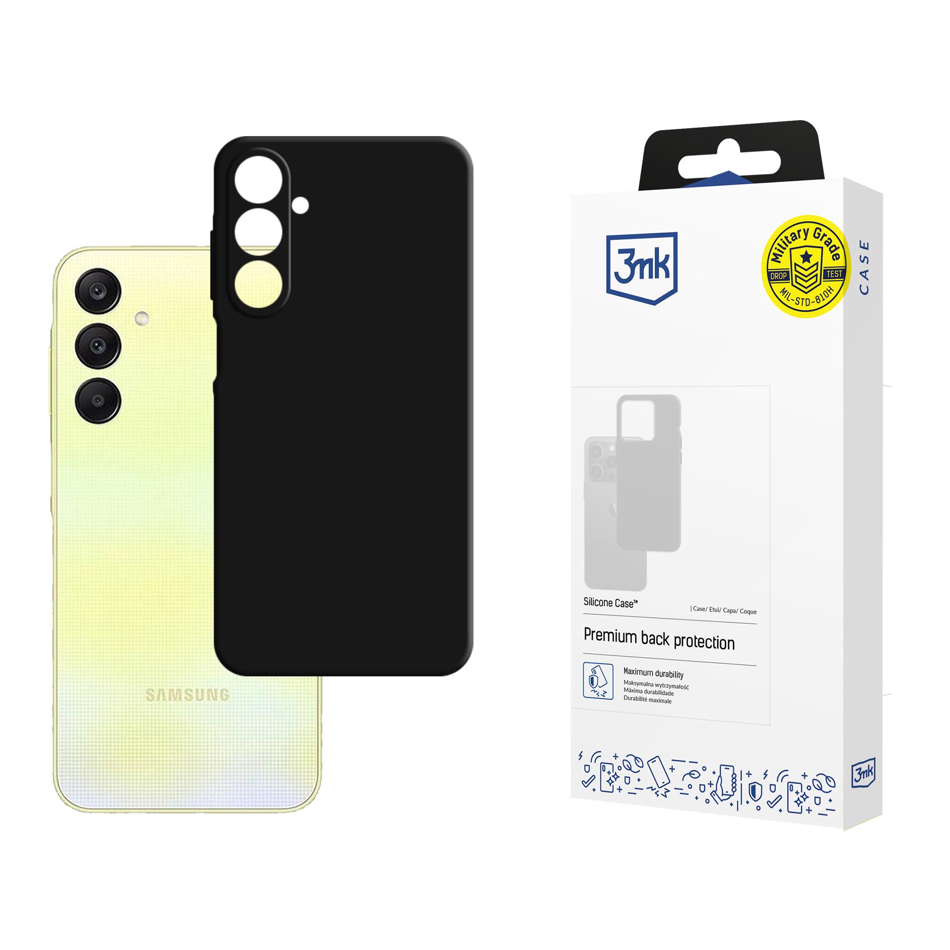 3mk Silicone Ümbris jaoks Samsung Galaxy A26 5G - must