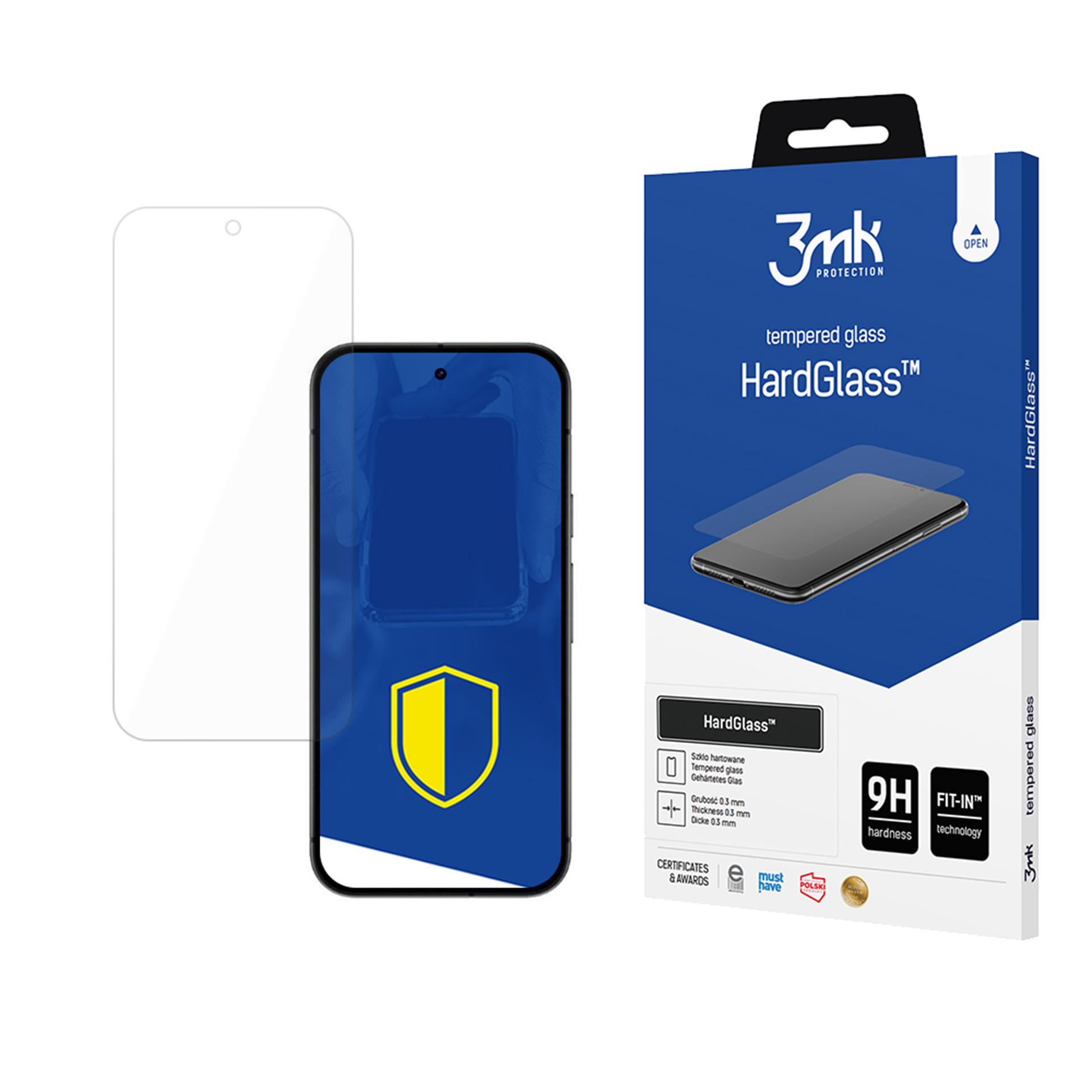 Закалённое стекло 3mk HardGlass для Google Pixel 9A