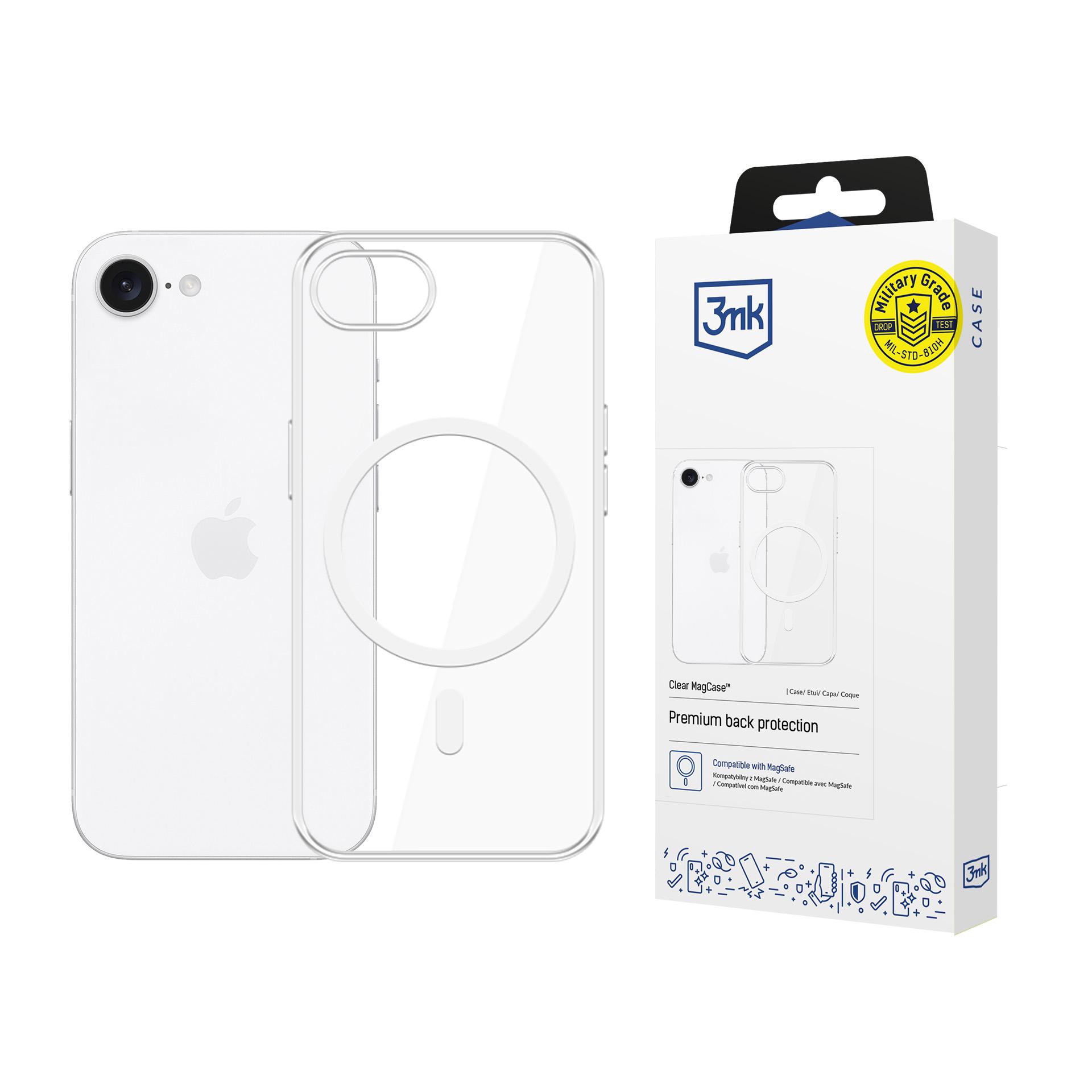 3mk Clear MagCase jaoks Apple iPhone 16E - läbipaistev