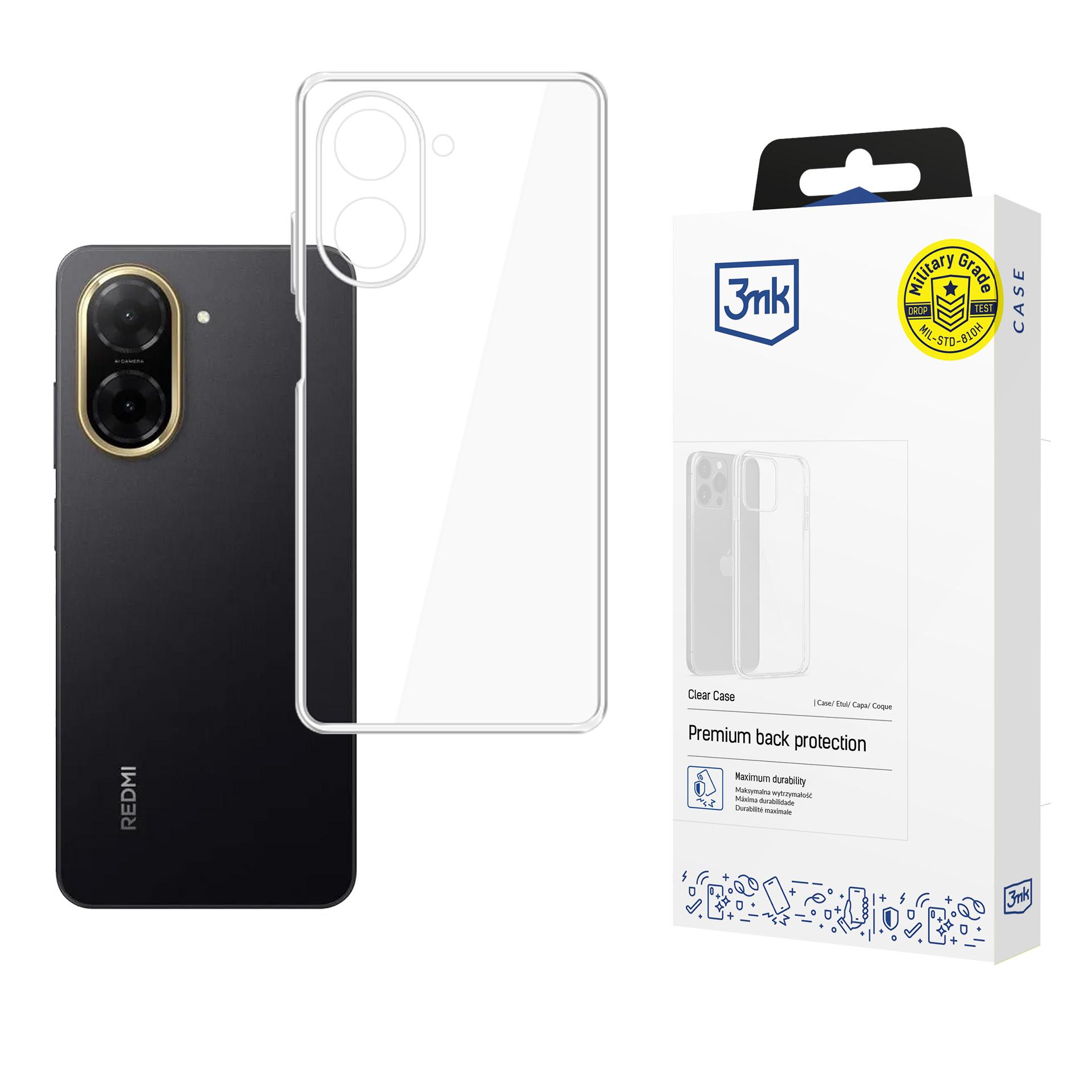 Ümbris 3mk Clear Ümbris 1,2mm Xiaomi Redmi A5/Poco C71 (173,45x79,35x8,45)