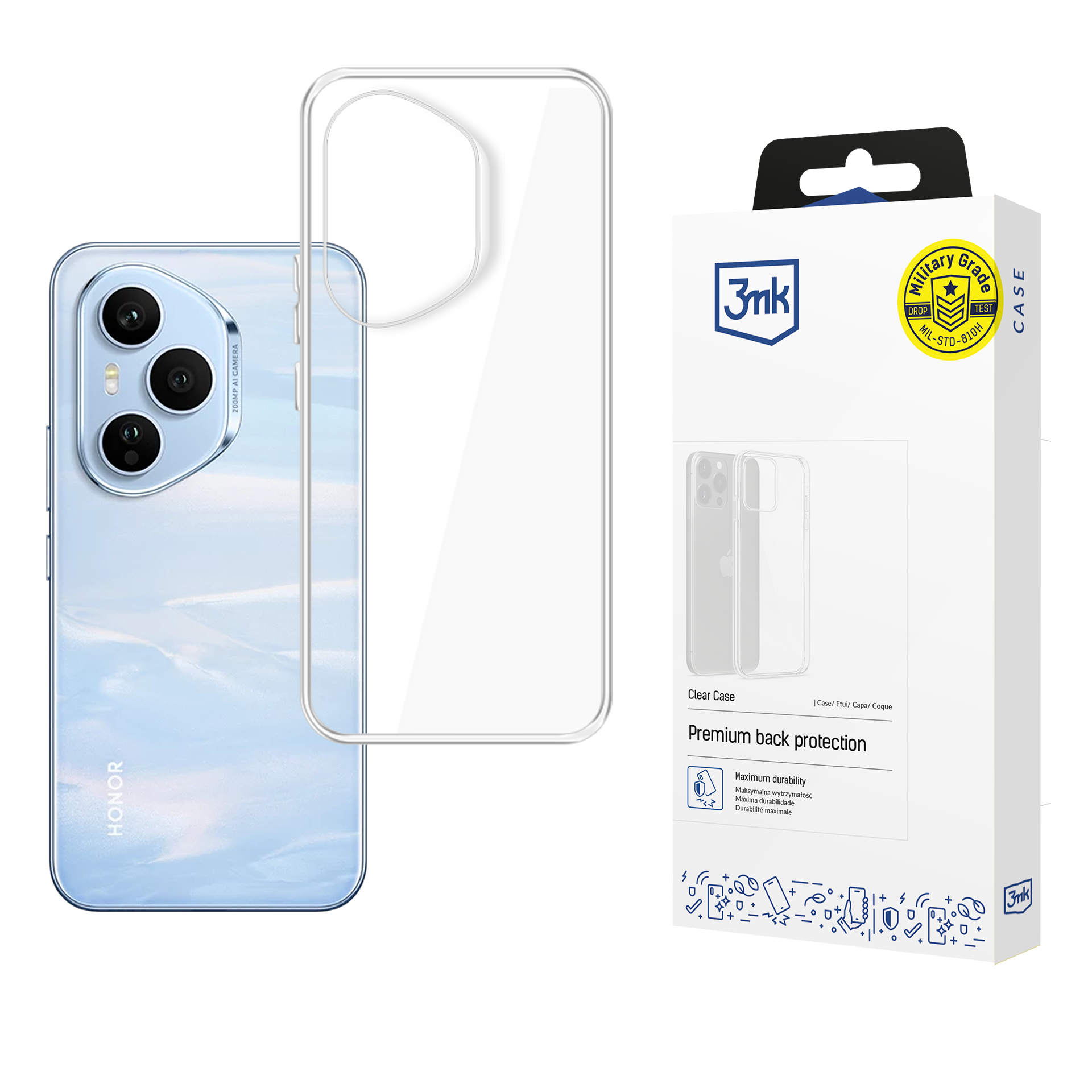 3mk Clear Ümbris jaoks Honor 400 Pro - läbipaistev