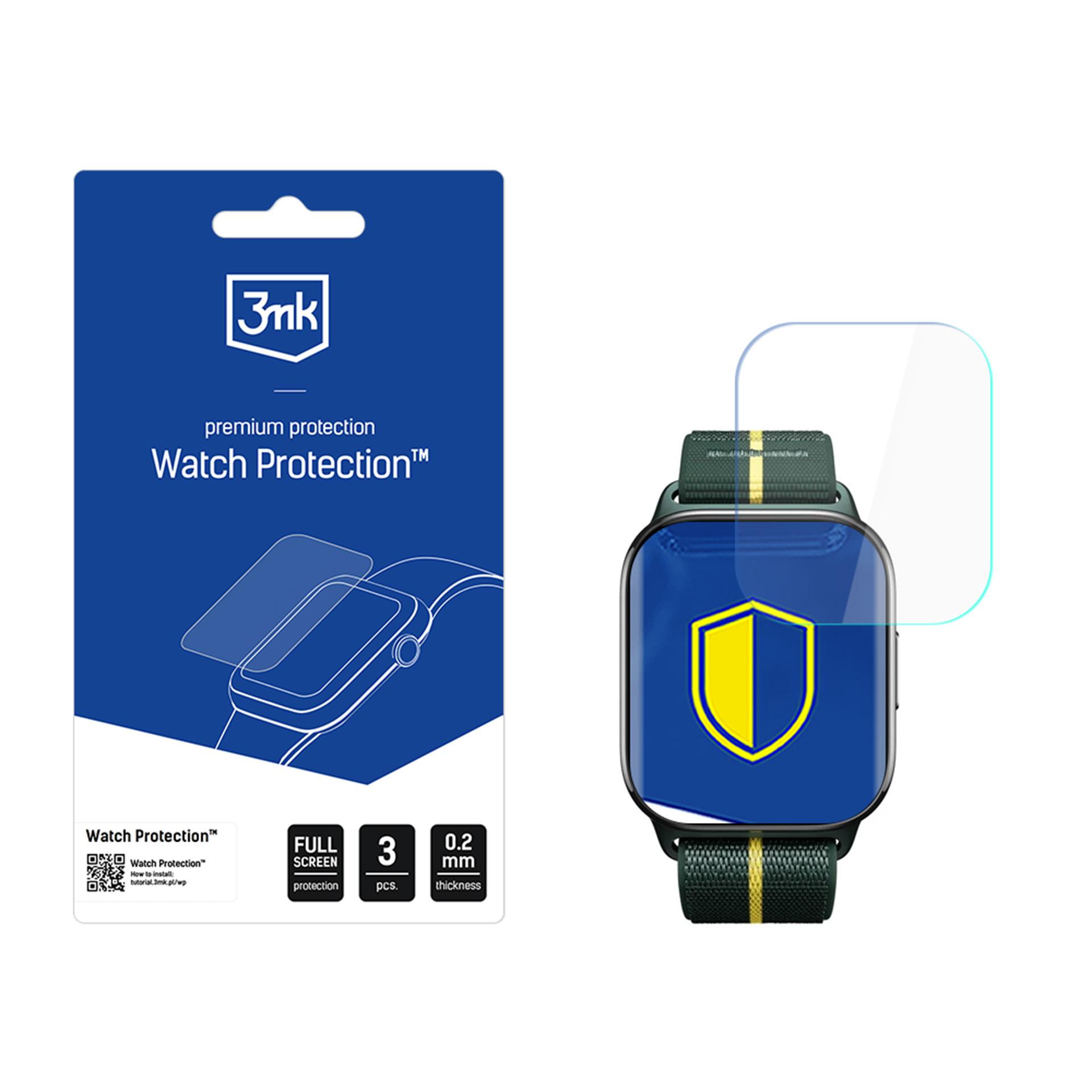 3mk Watch Protection ARC nutikella ekraanikaitse Motorola Moto Watch Fit