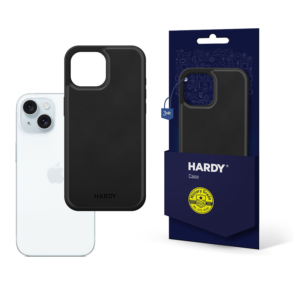 3mk Hardy Apple Silky Leather MagCase jaoks Apple iPhone 15 Plus - Must