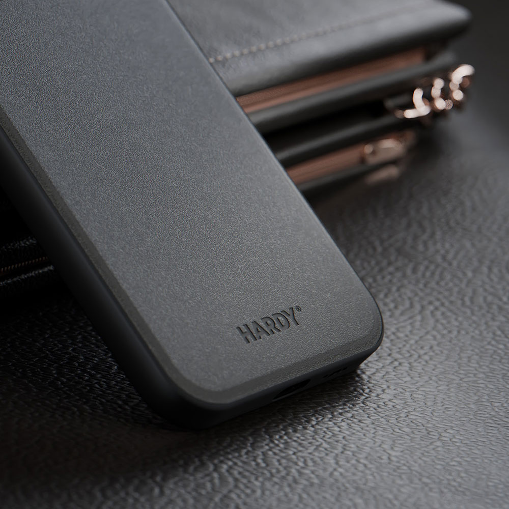 Чехол 3mk Hardy Apple Silky Leather MagCase для Apple iPhone 14 Plus - чёрный