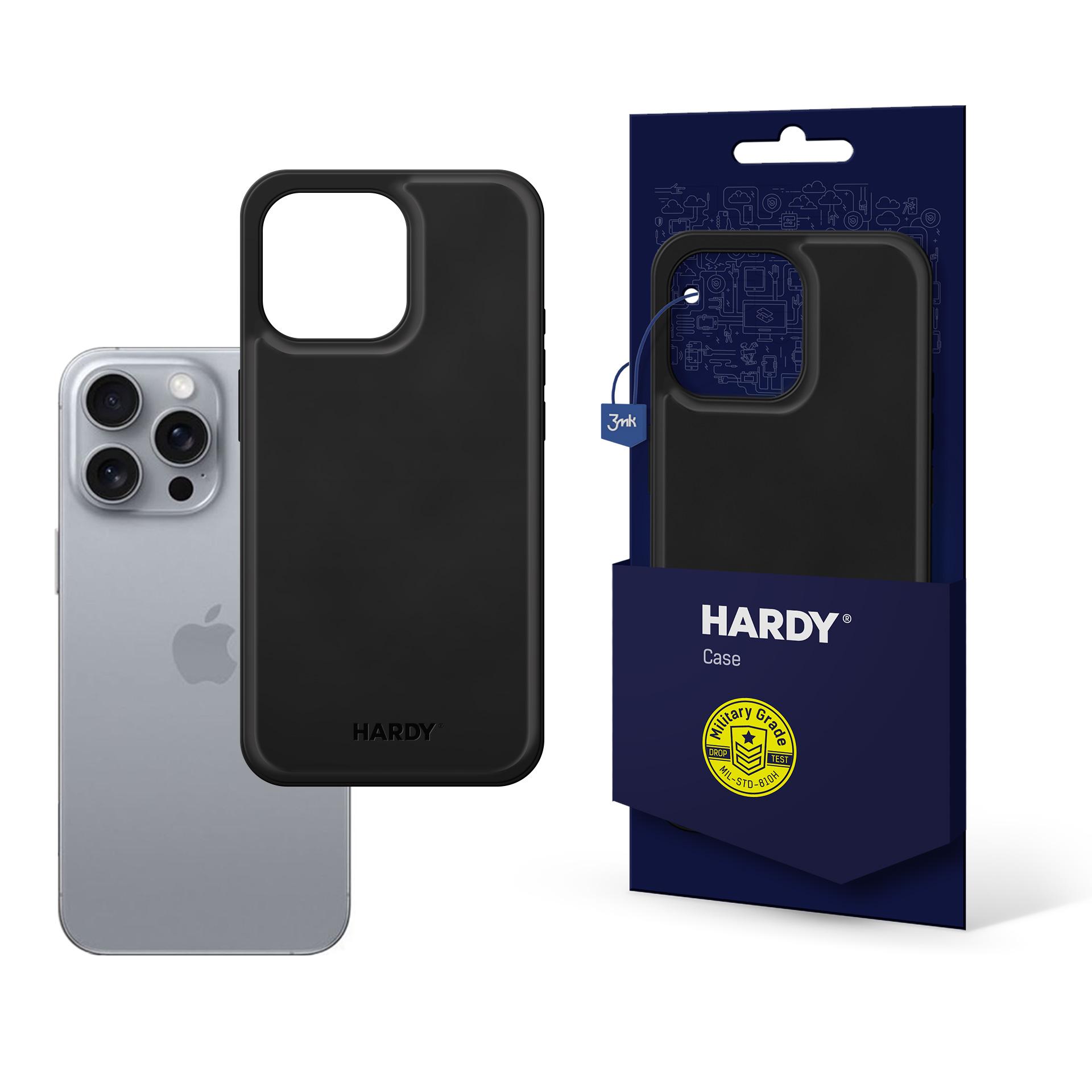 3mk Hardy Apple Silky Leather MagCase jaoks Apple iPhone 16 Pro Max - Must