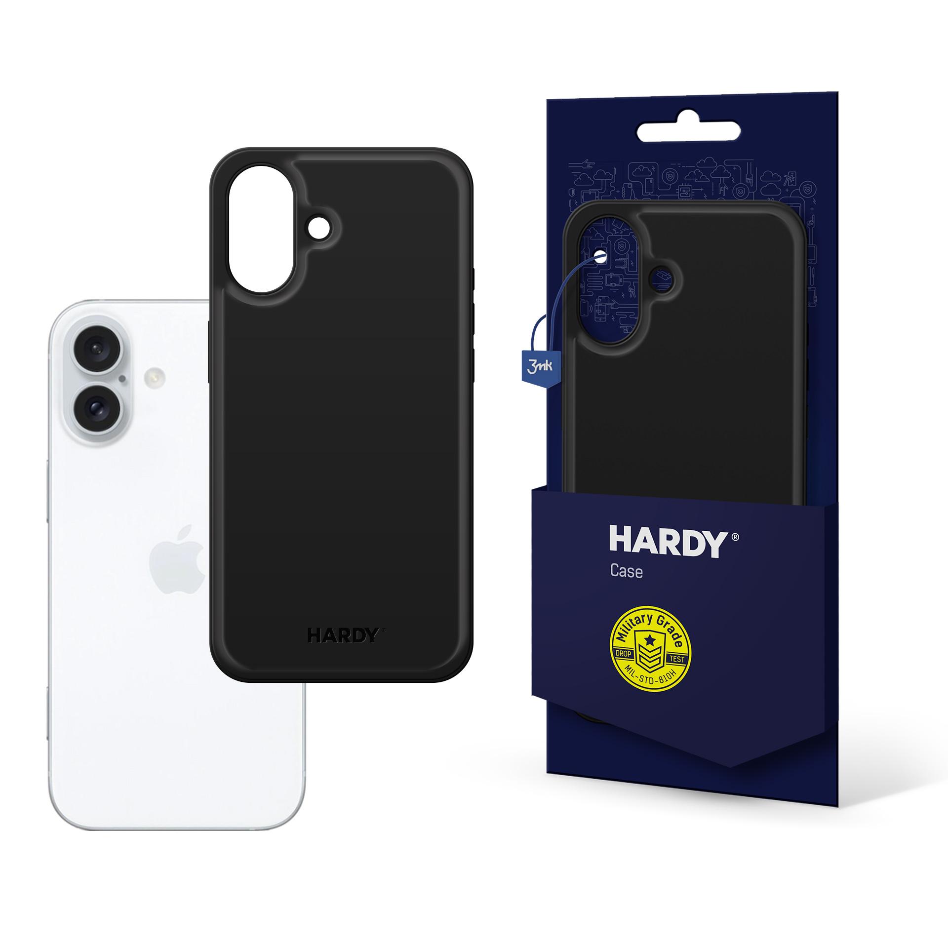 3mk Hardy Apple Silky Leather MagCase jaoks Apple iPhone 16 Plus - Must