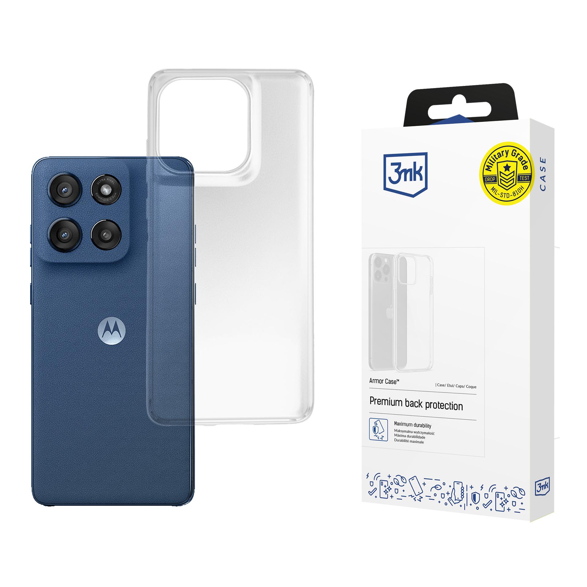 3mk Armor Ümbris jaoks Motorola Moto Edge 60 / 60 Fusion - Läbipaistev