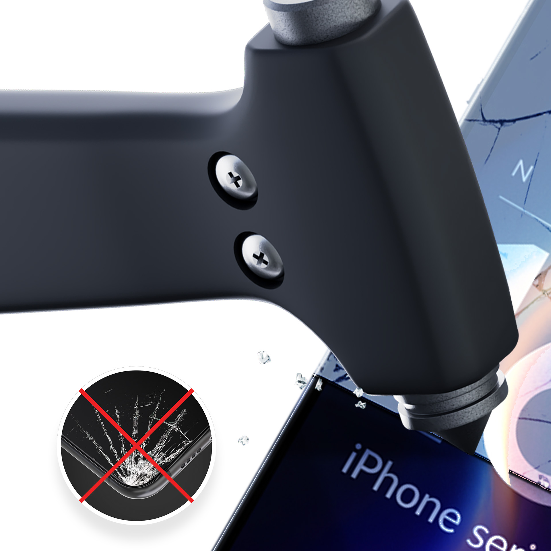 Гибридное стекло 3mk FlexibleGlass v2.0 для Apple iPhone 16 Pro Max