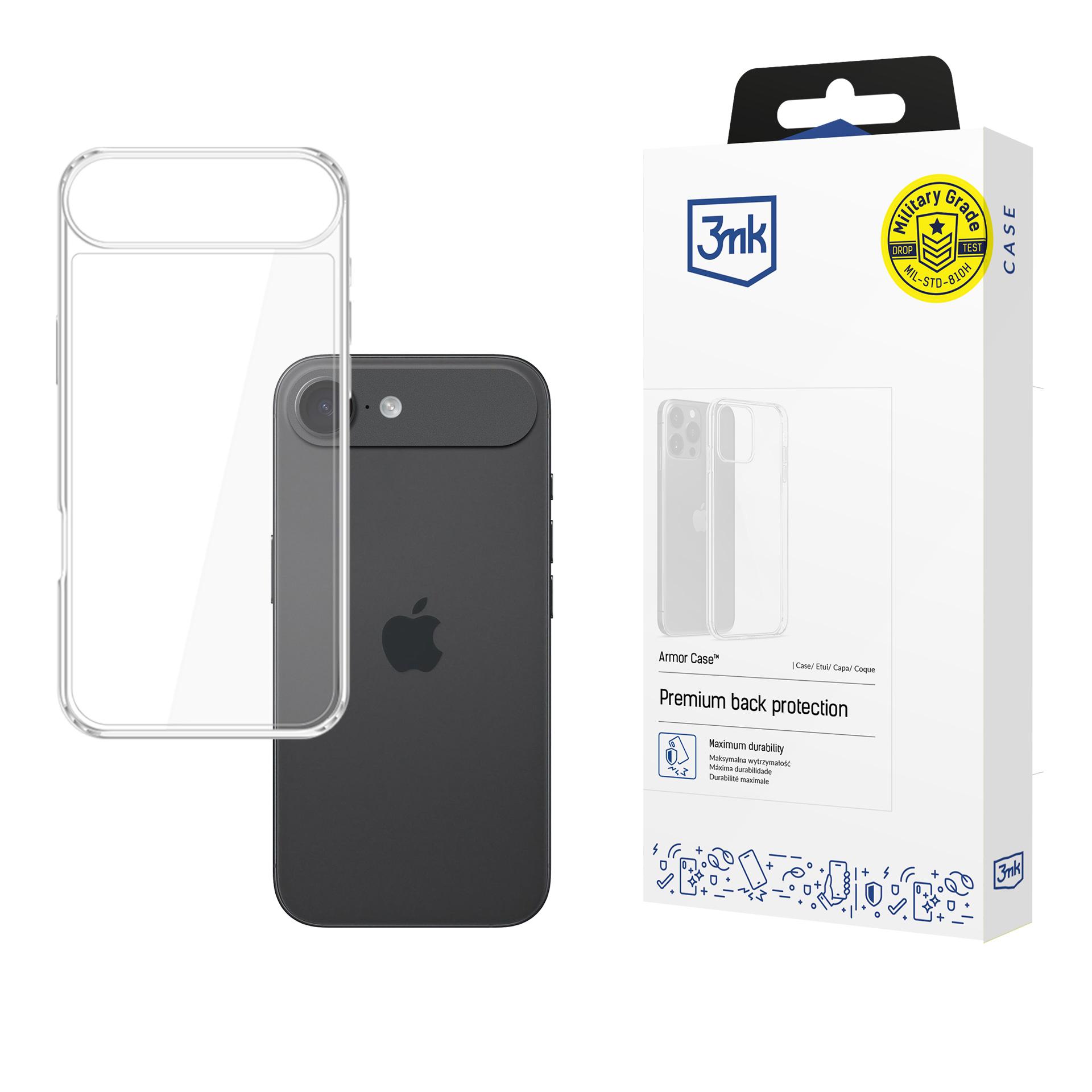 3mk Armor Ümbris jaoks Apple iPhone 17 Air - Läbipaistev