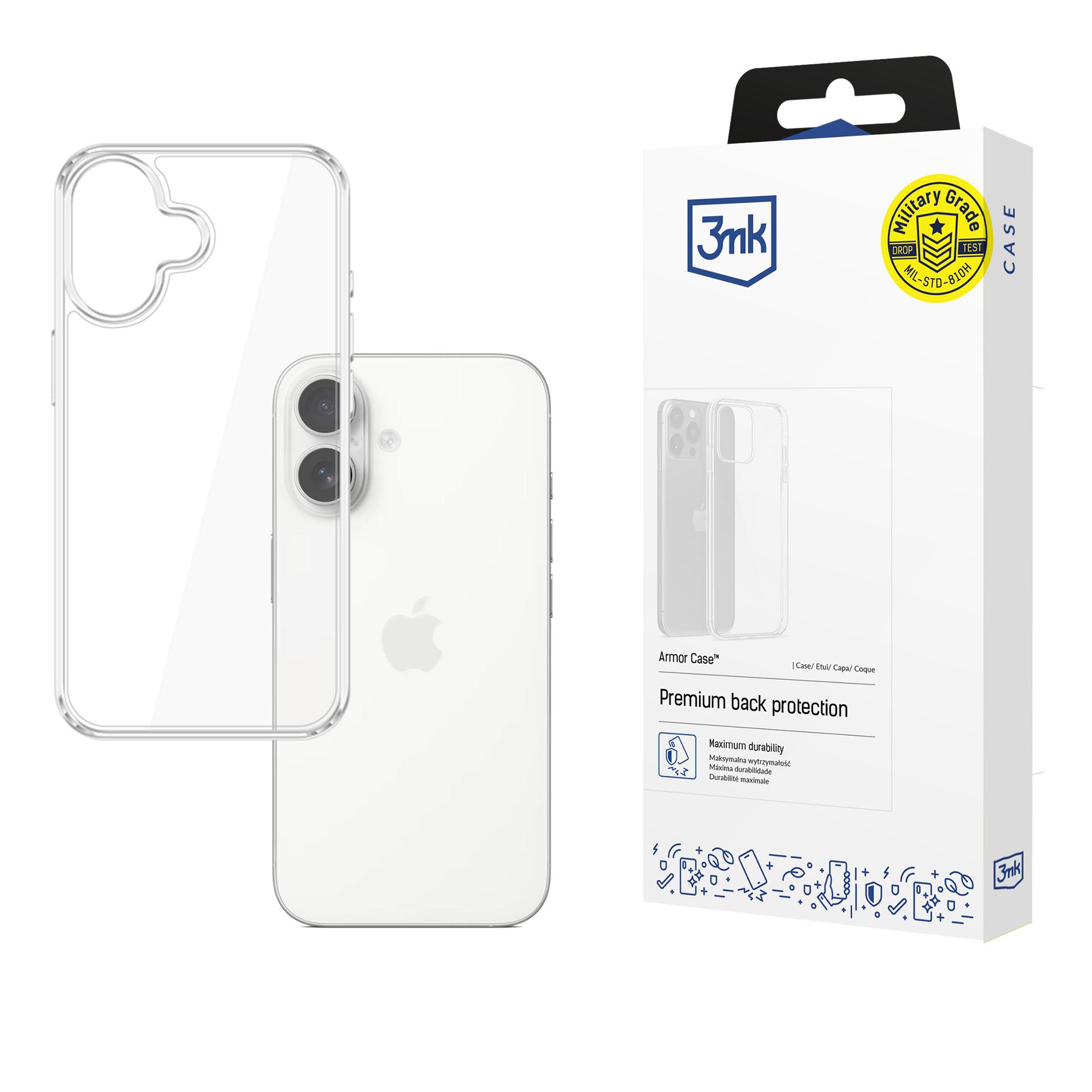3mk Armor Ümbris jaoks Apple iPhone 17 - läbipaistev