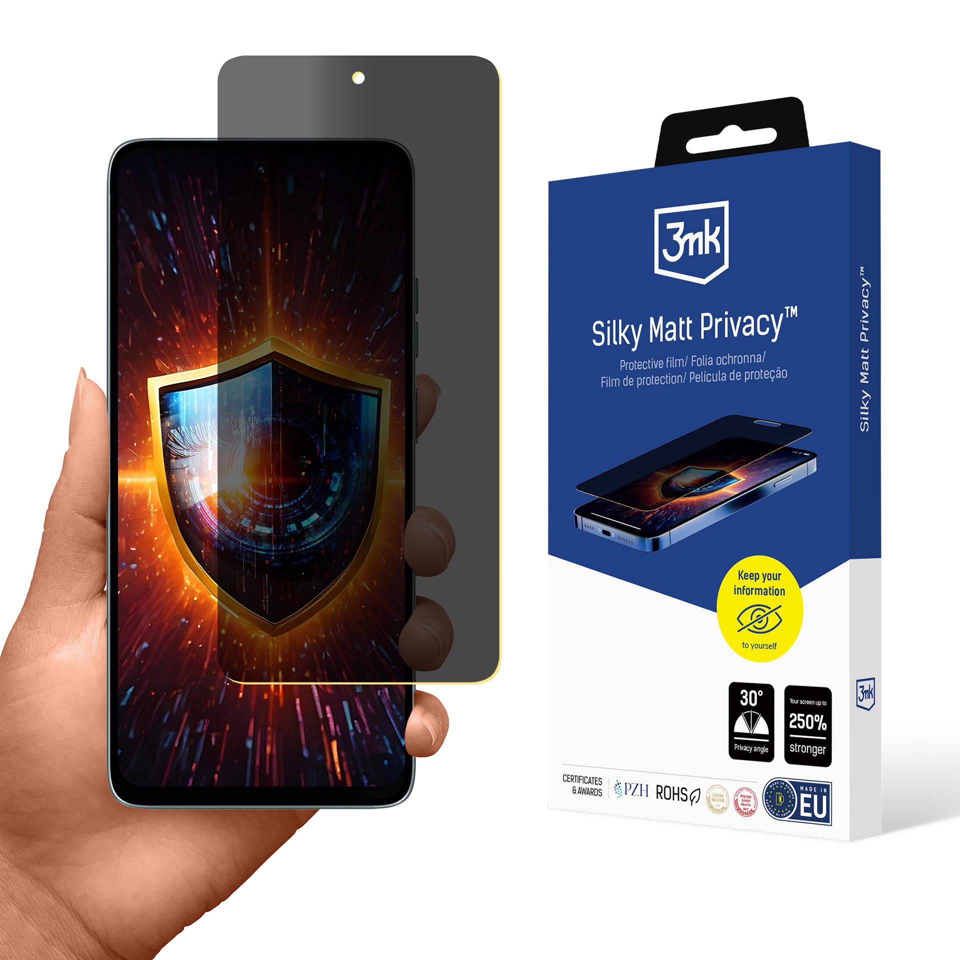 3mk Silky Matt Privacy™ ekraanikaitse Motorola Moto G56