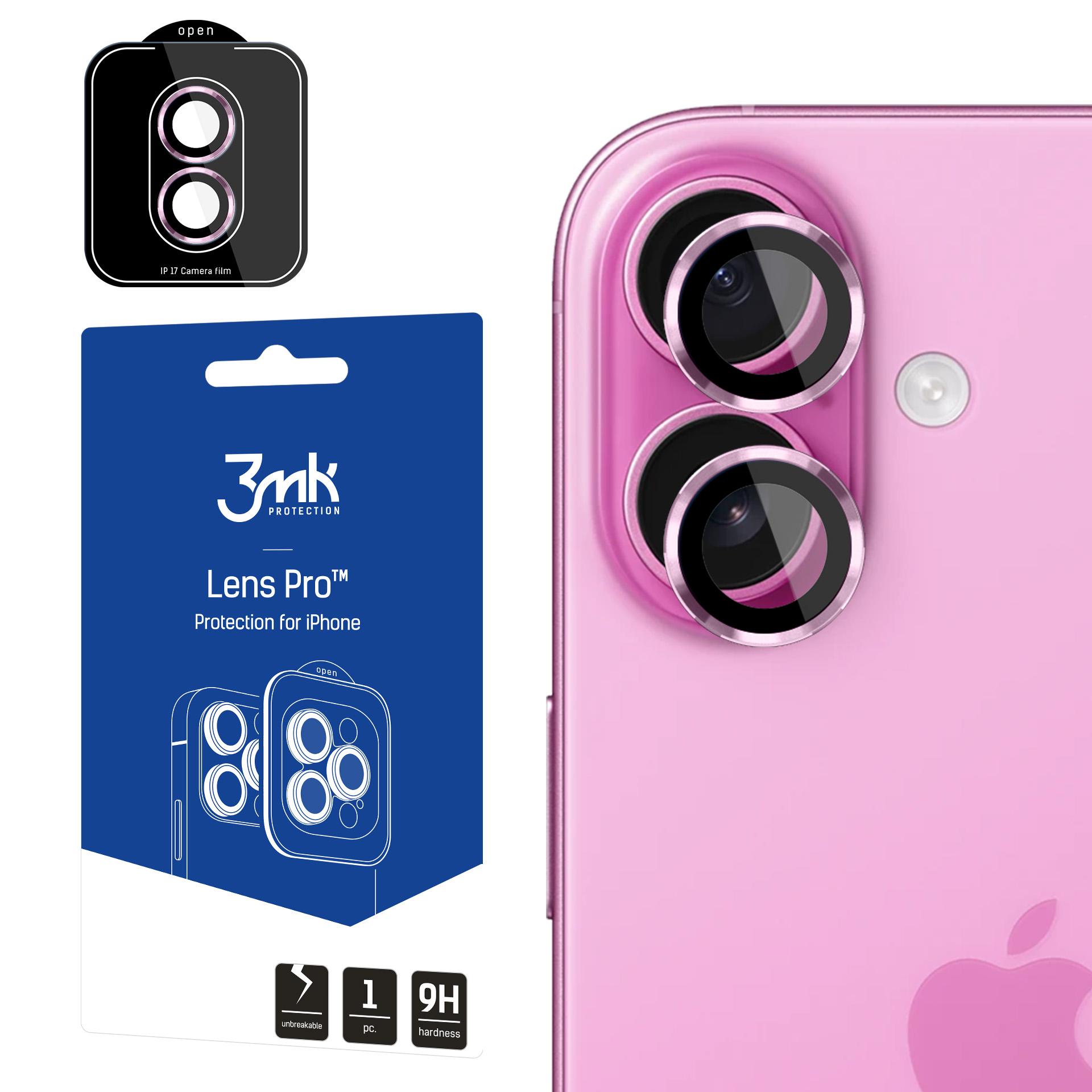 3mk Lens Protection Pro закалённое стекло для iPhone 17 - фиолетовое
