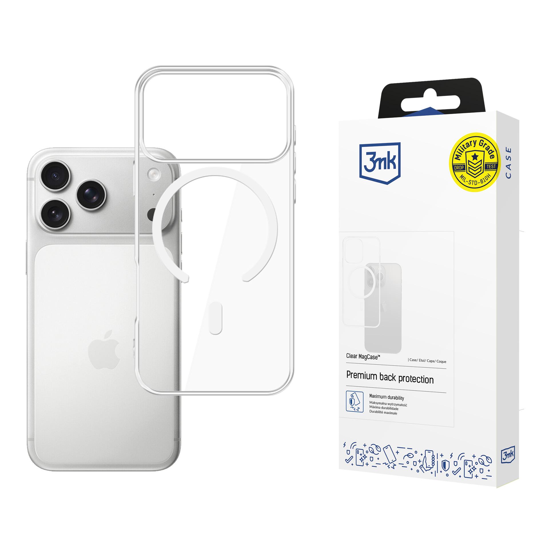 Ümbris 3mk Clear MagCase Apple iPhone 17 Pro Max