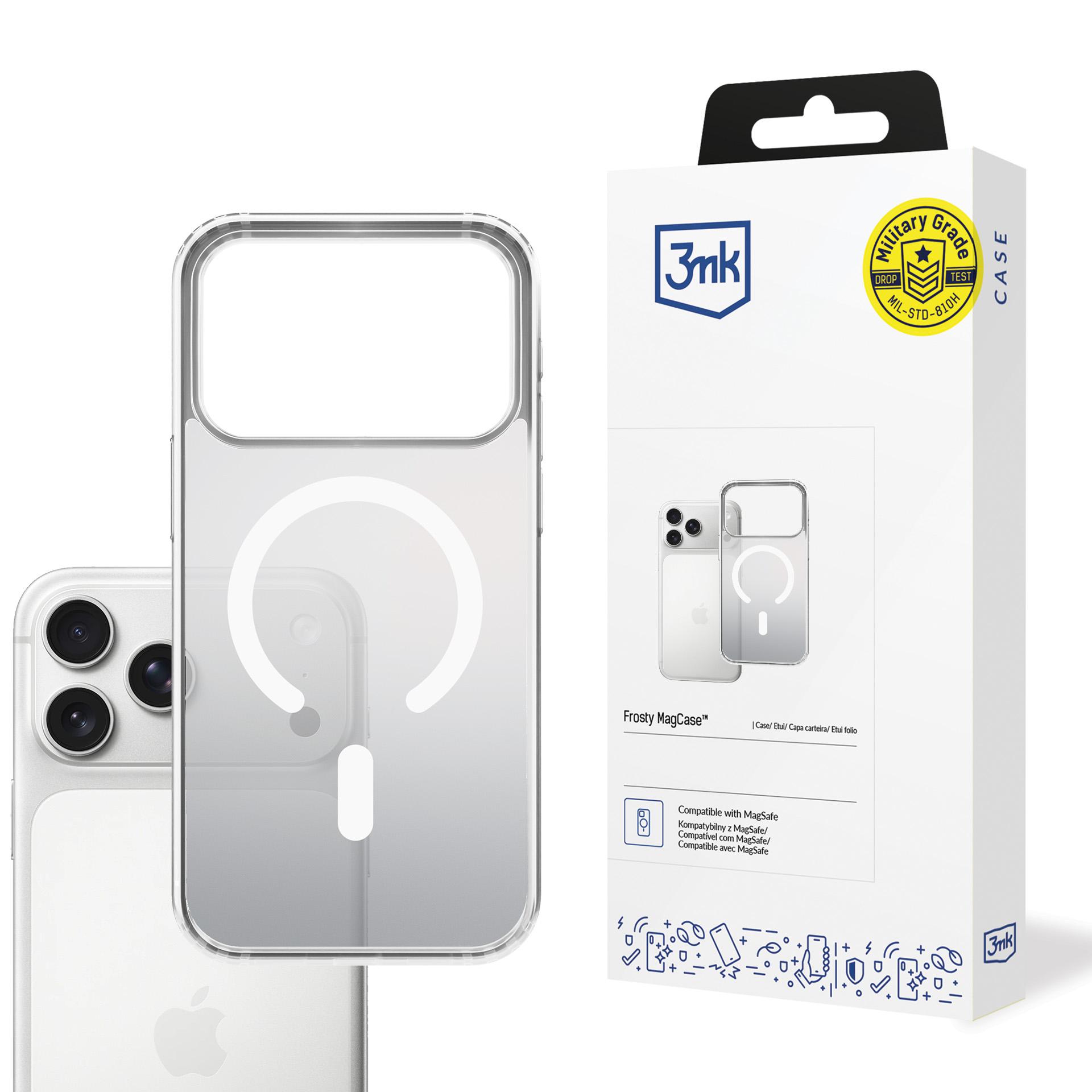 3mk Frosty MagCase jaoks iPhone 17 Pro Max - Valge