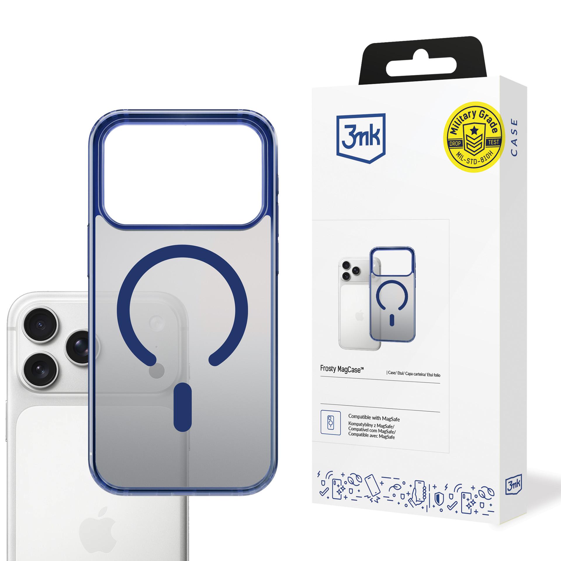 3mk Frosty MagCase для iPhone 17 Pro - синий