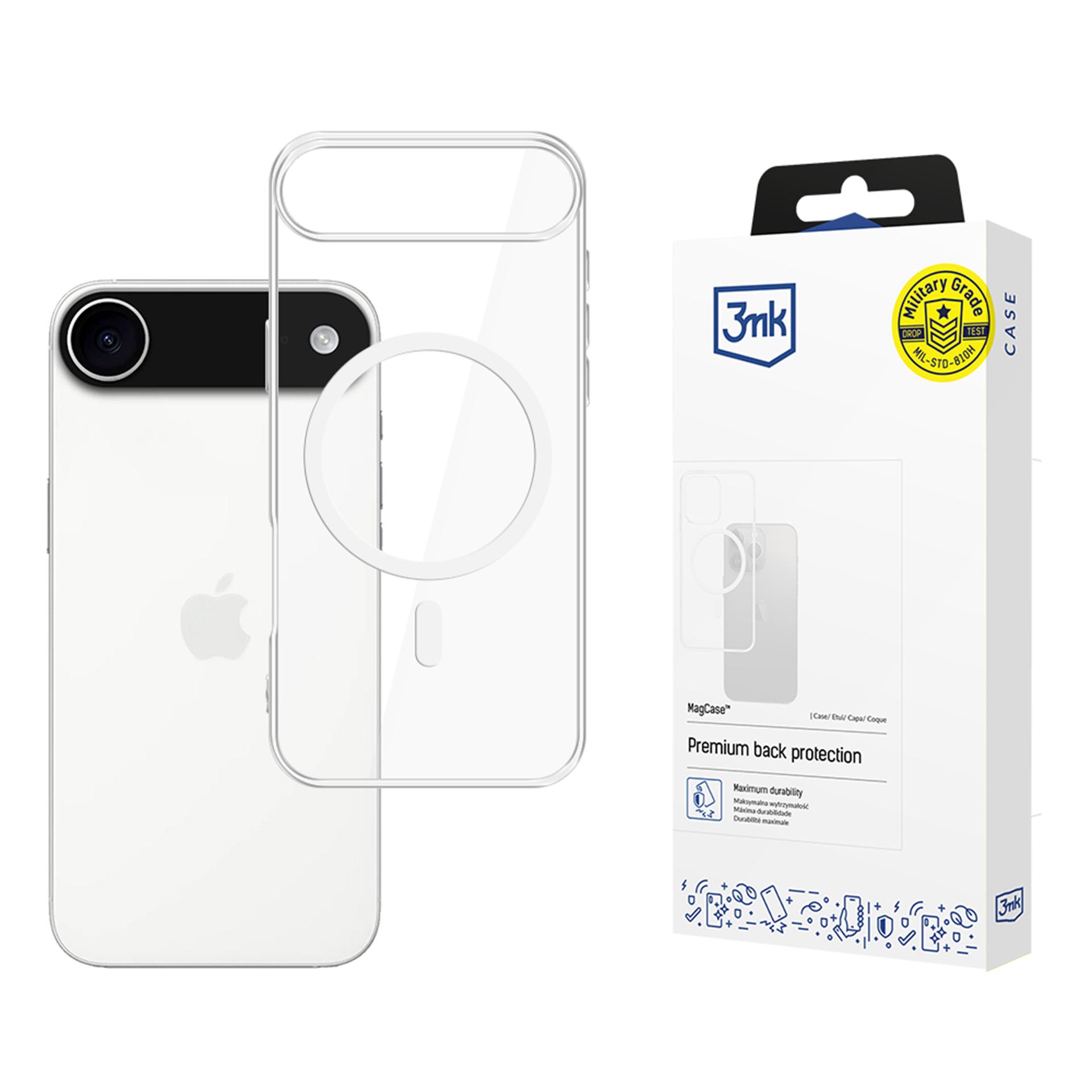 3mk MagCase jaoks iPhone 17 Air - läbipaistev