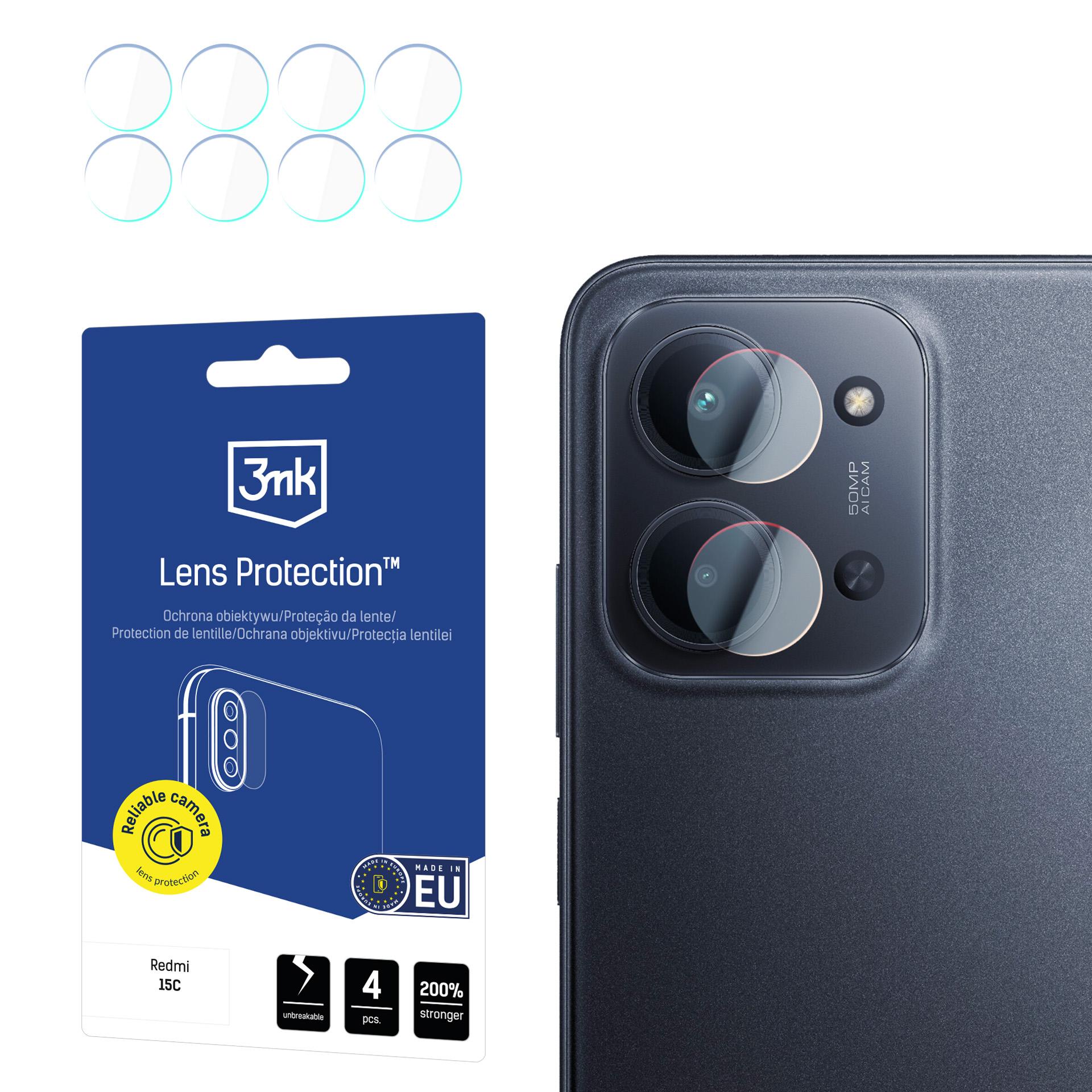 Стекло для объектива камеры 3mk Lens Protection Xiaomi Redmi 15C