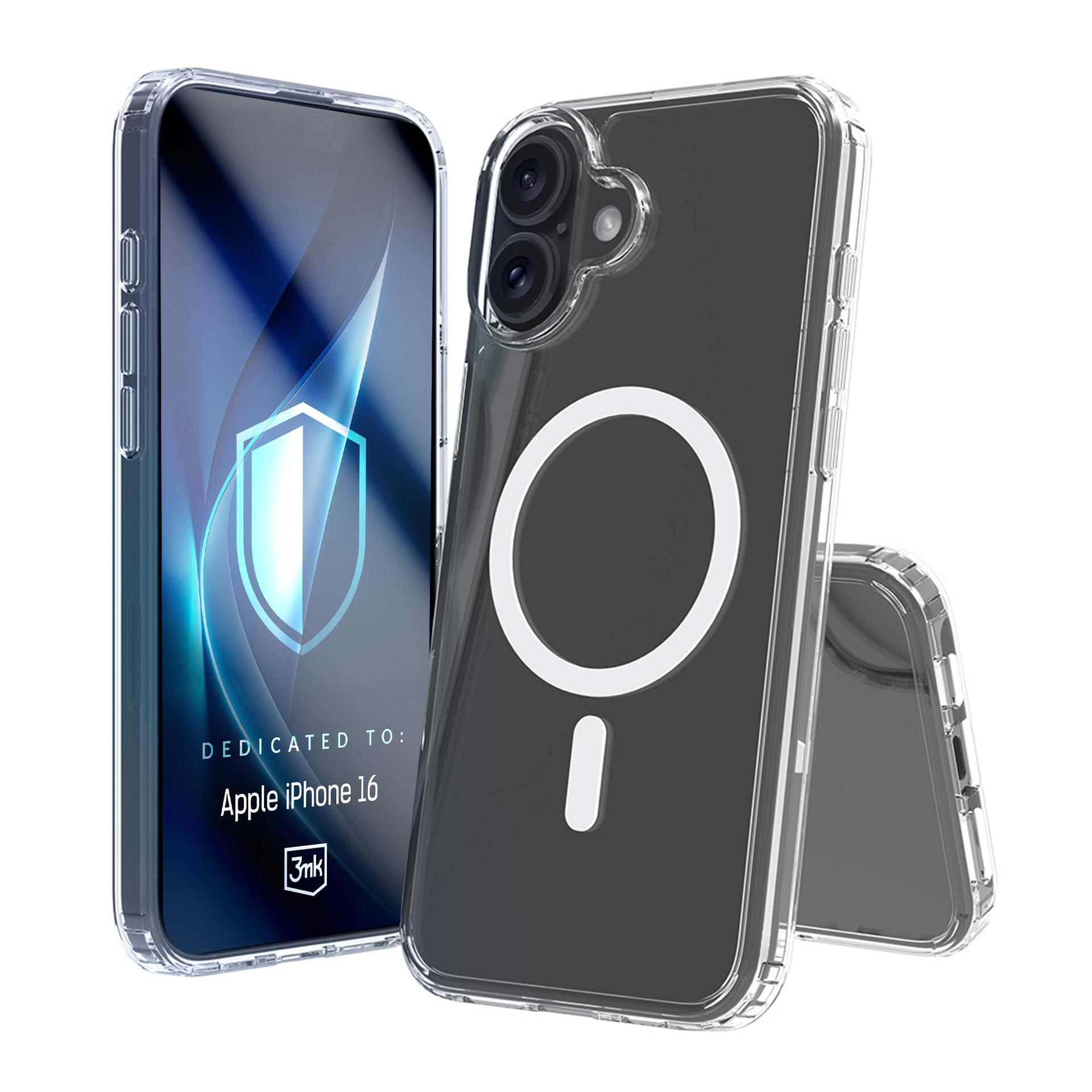 3mk Armor MagCase jaoks iPhone 16 - läbipaistev