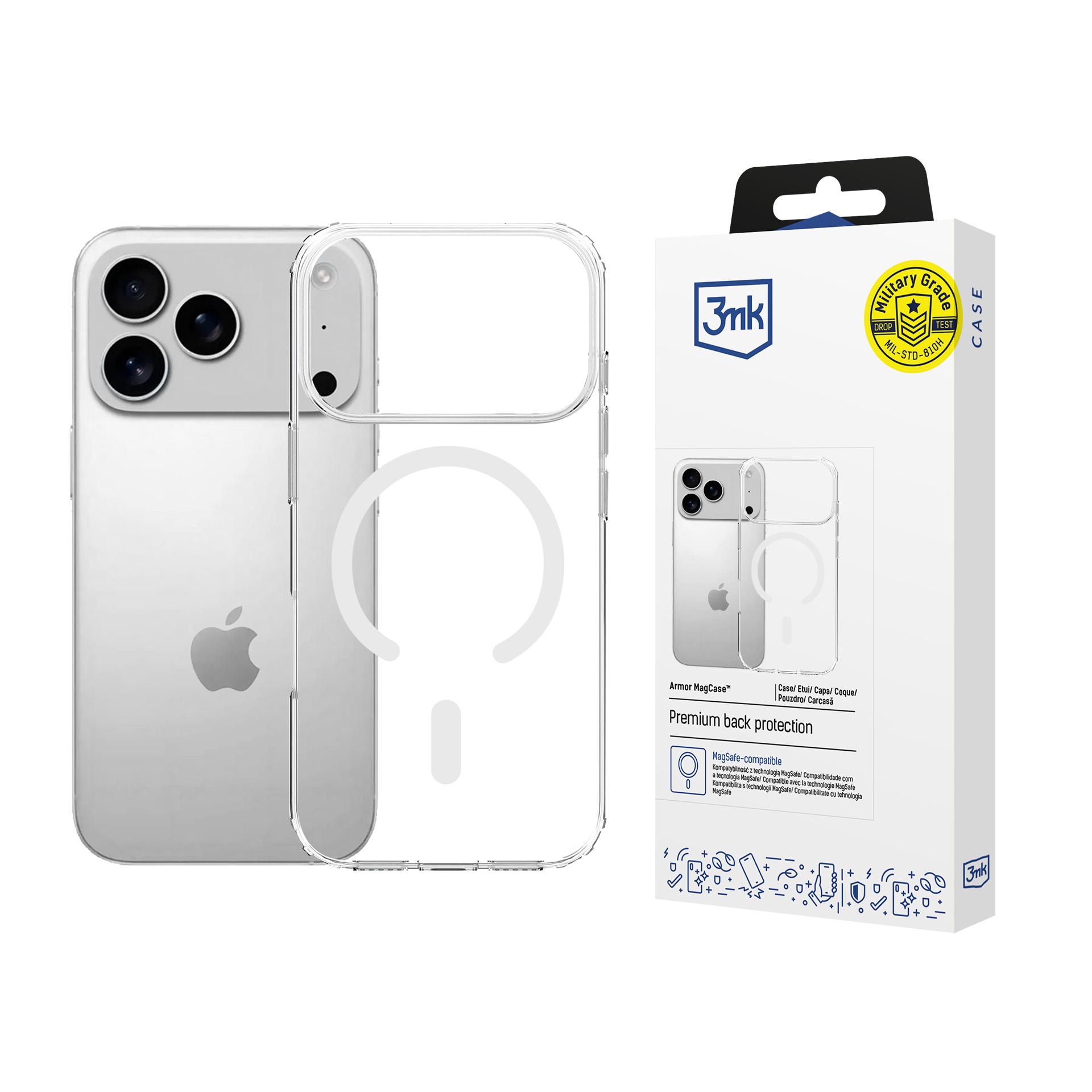 3mk Armor MagCase jaoks iPhone 17 Pro Max - Läbipaistev