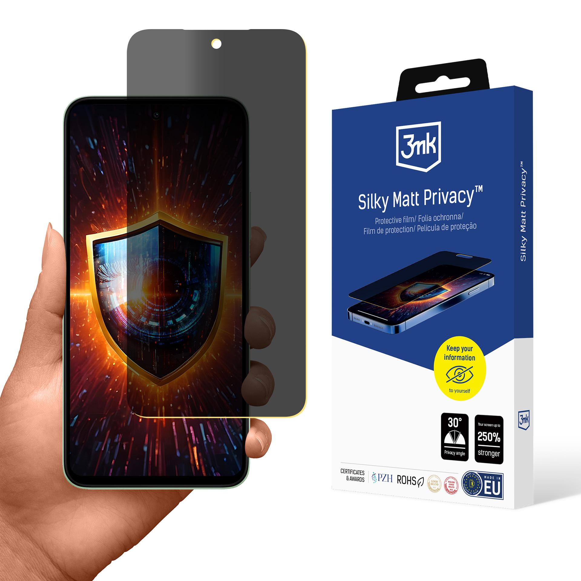 3mk Silky Matt Privacy ekraanikaitse Xiaomi Redmi 15 4G / 5G
