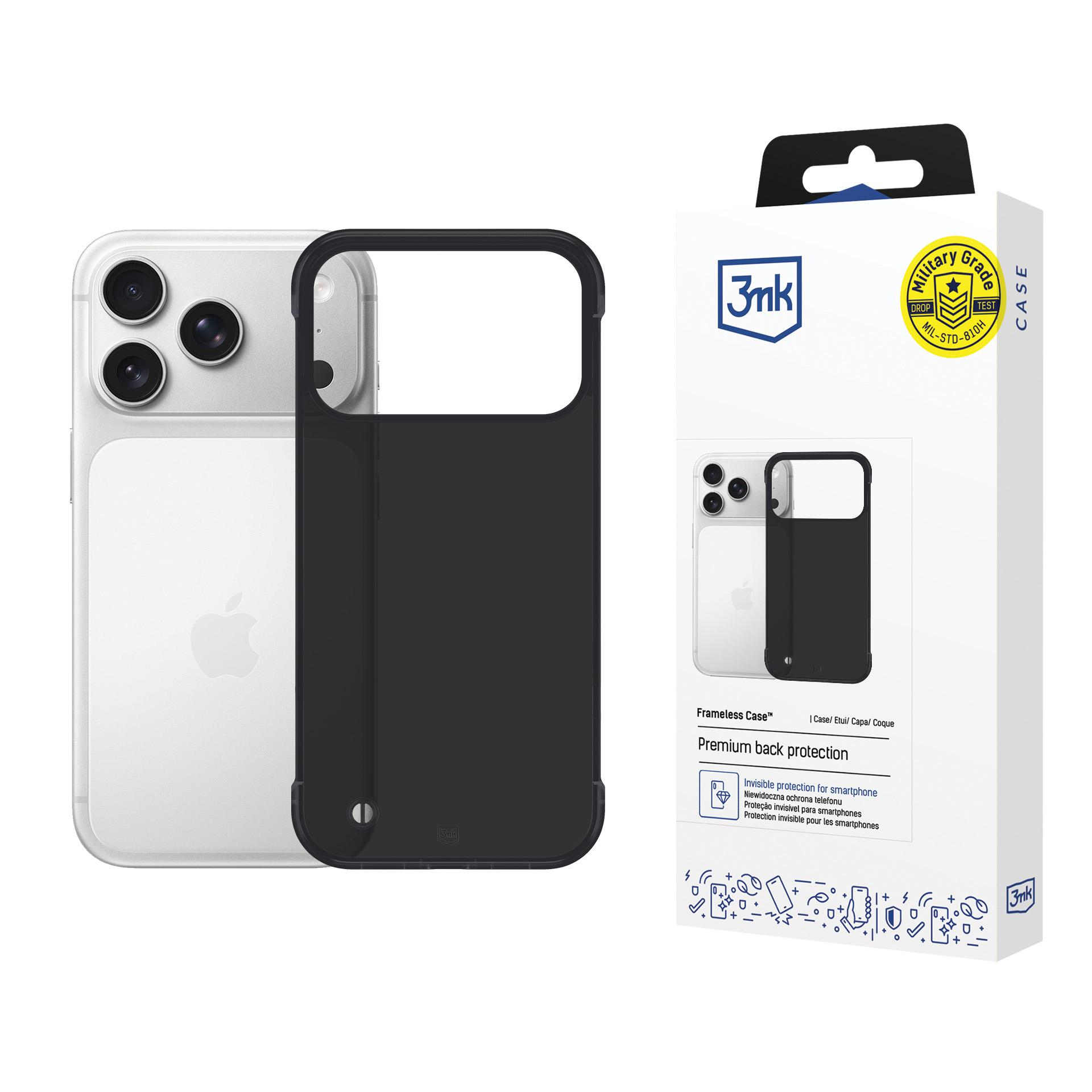 3mk Just20g Matt Чехол для Apple iPhone 17 Pro - матовый чёрный