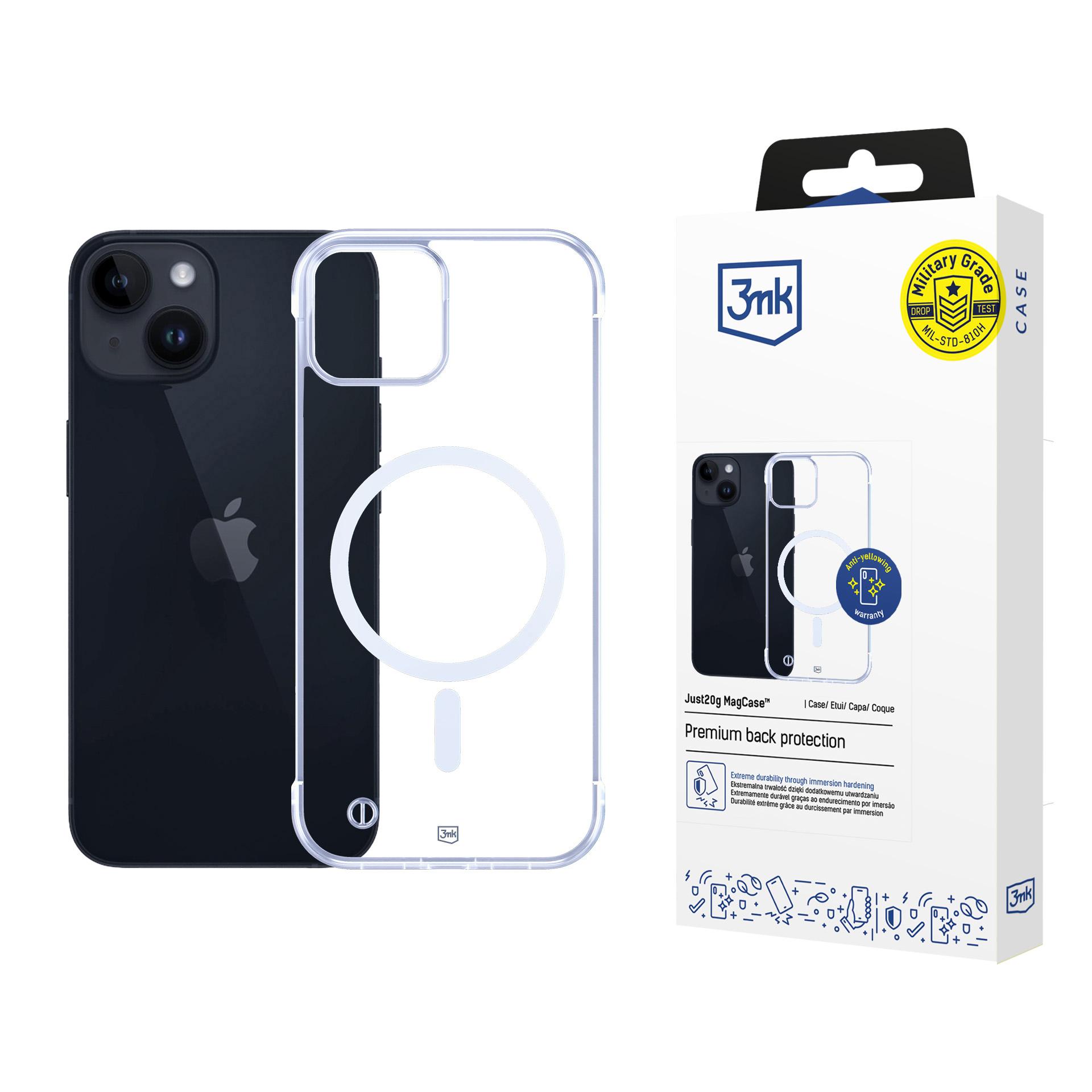 3mk Just20g MagCase jaoks iPhone 14 - läbipaistev