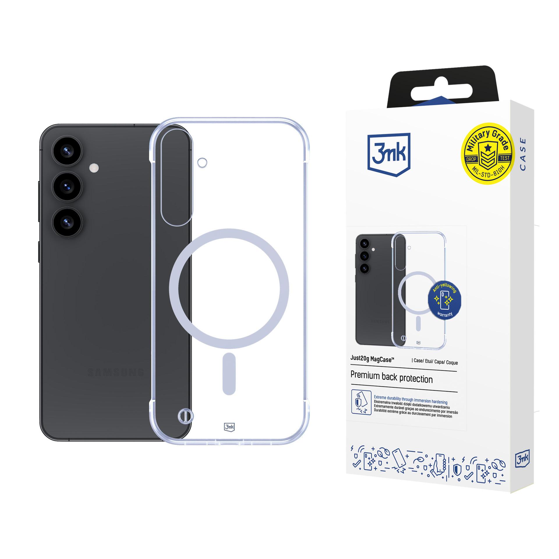 3mk Just20g MagCase jaoks Samsung Galaxy S25+ - läbipaistev