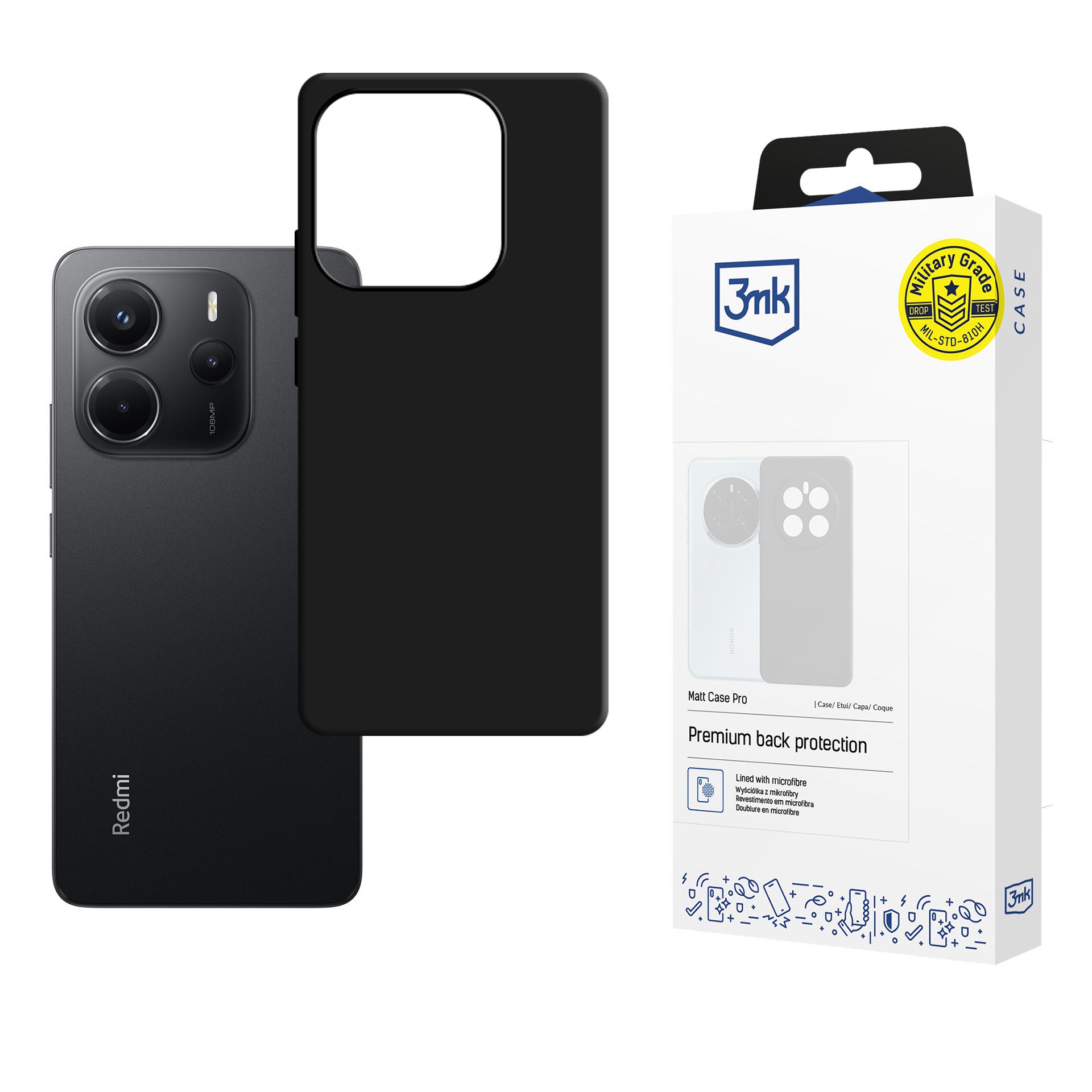 3mk Matt Ümbris Pro ümbris jaoks Xiaomi Redmi Note 14 5G - matt must