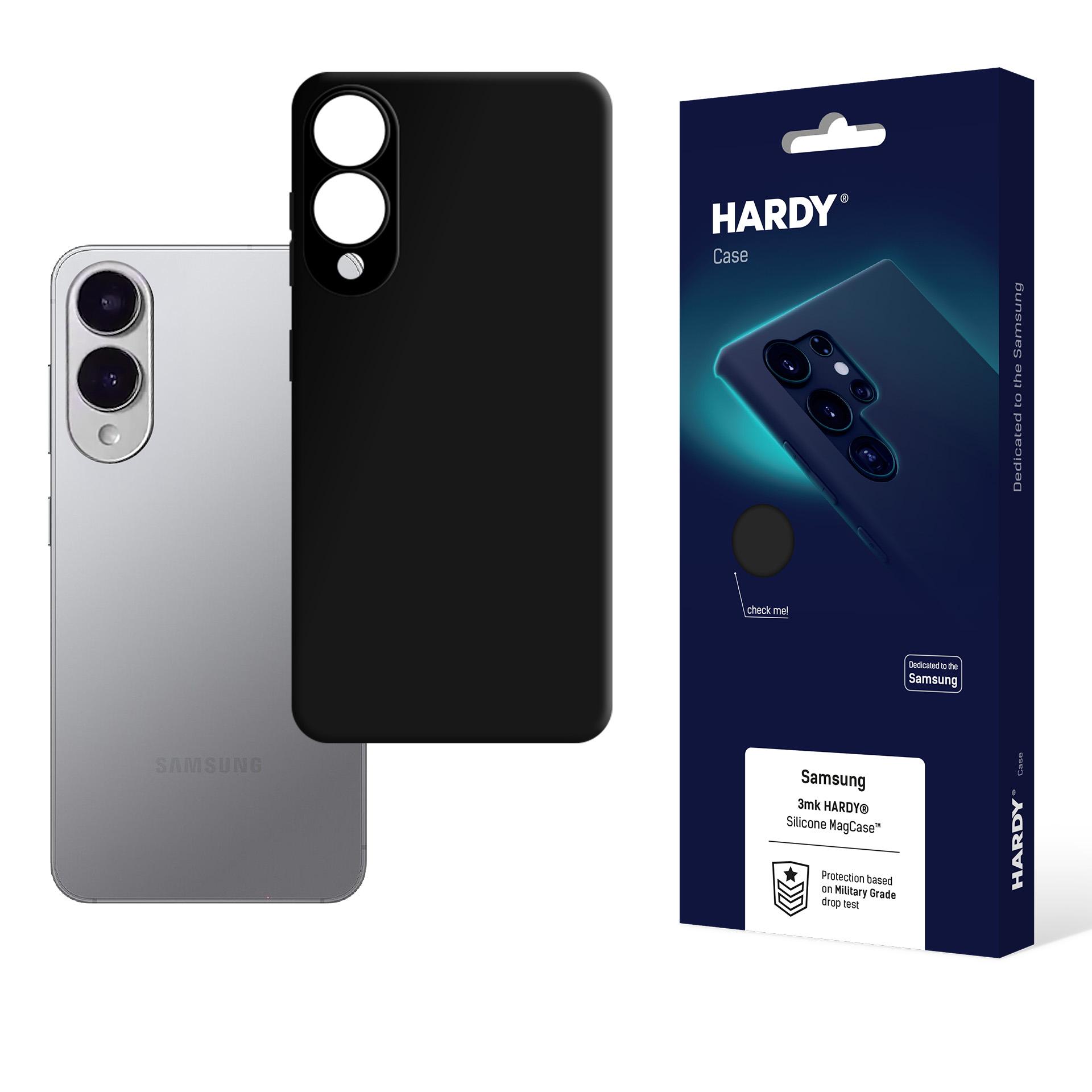 3mk Hardy Silicone MagCase для Samsung Galaxy S25 Edge - чёрный