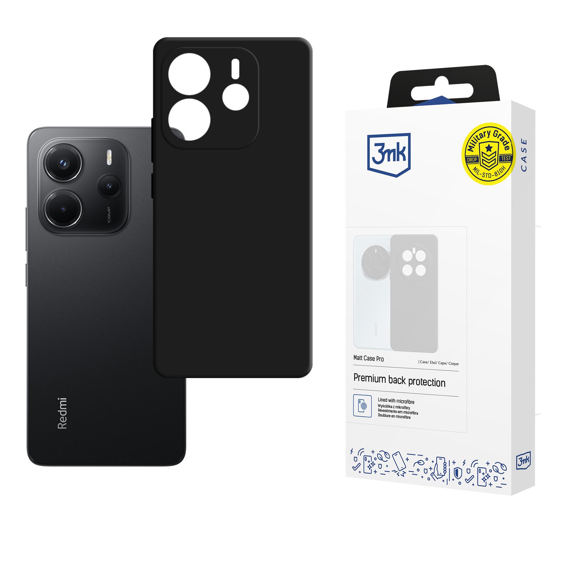 3mk Matt Ümbris Pro ümbris jaoks Xiaomi Redmi Note 14 4G - matt must