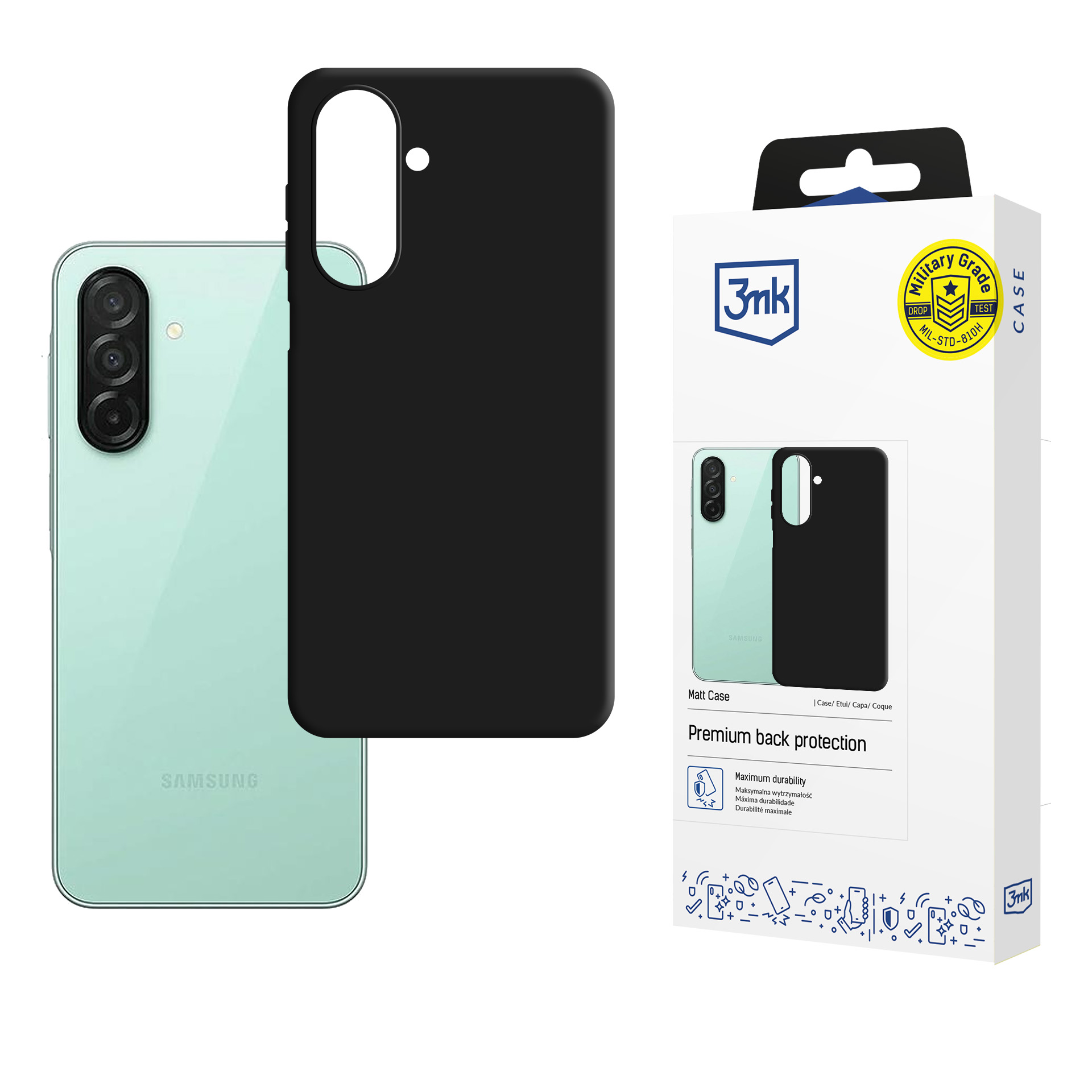 3mk Matt Case ümbris Samsung Galaxy A27 5G - matt must