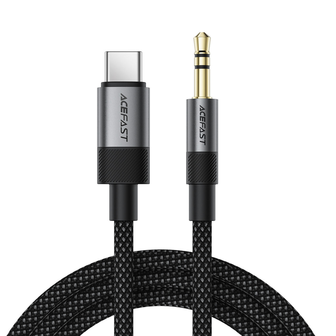 Acefast J11 USB-C 3.5mm mini jack kaabel 1m - must