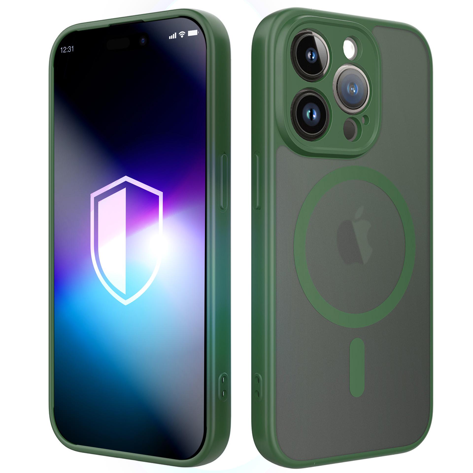 3mk Misty MagCase for iPhone 14 Pro - Green