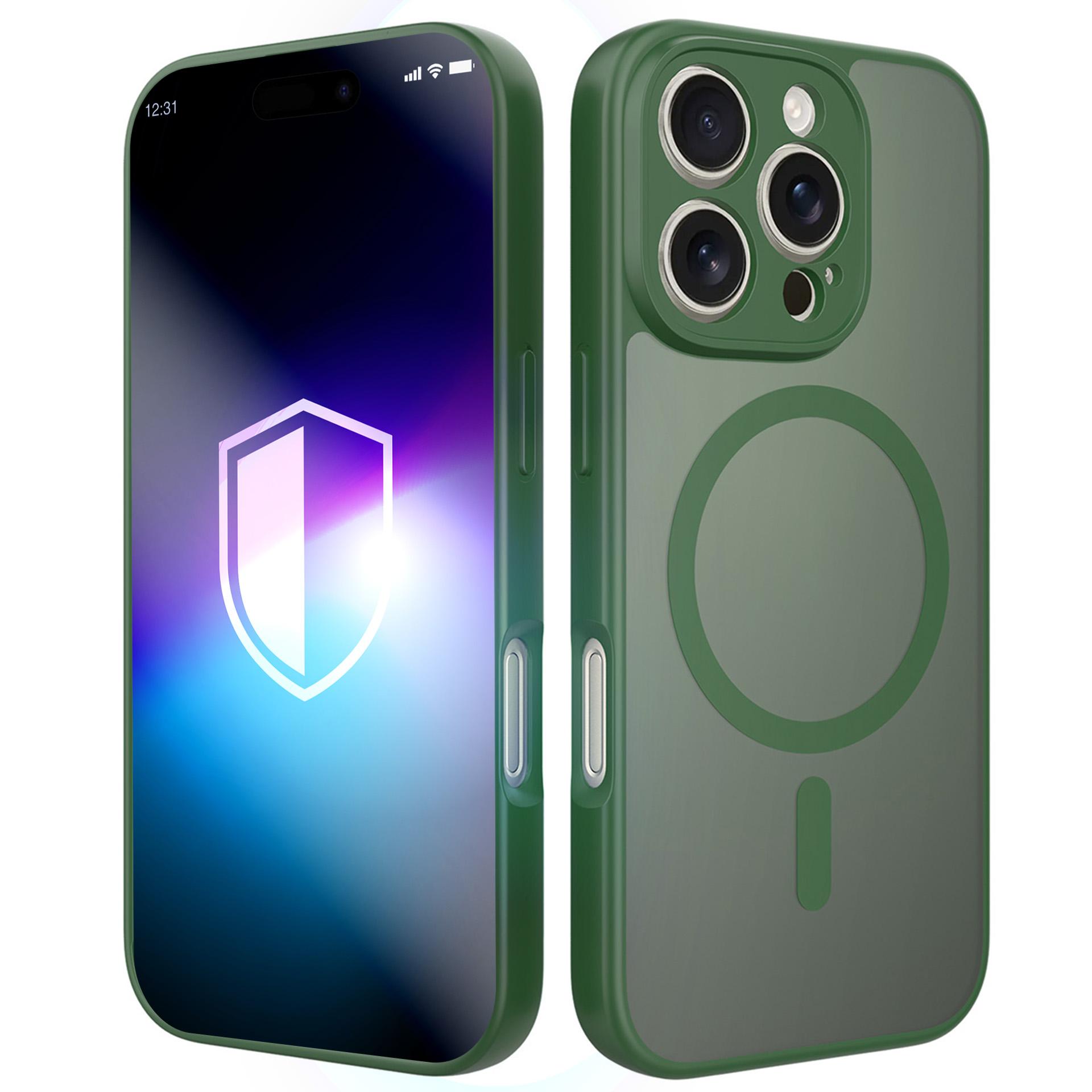 3mk Misty MagCase iPhone 16 Pro Max ümbris - roheline