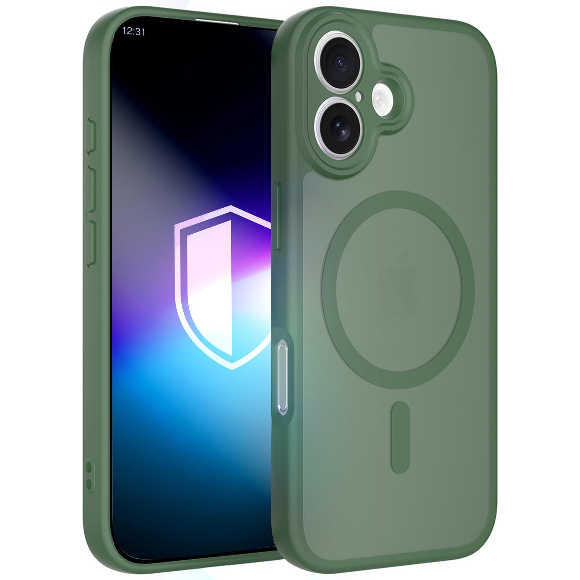 3mk Misty MagCase ümbris iPhone 16 - roheline