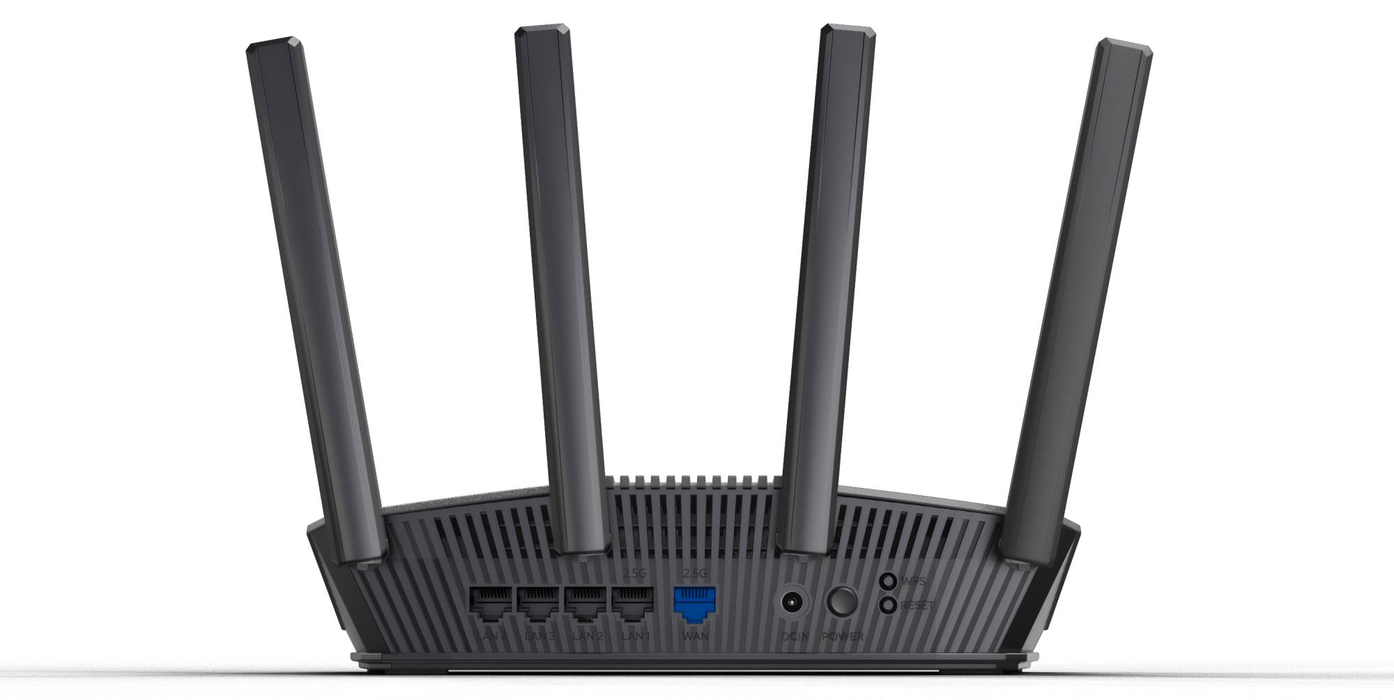 ASUS RT-BE59 BE5000 Wi-Fi 7 (802.11be) скорость данных 5000 Mbit/s Ethernet WAN Да тип WAN-подключения RJ-45 Ethernet LAN Да 5xLAN порты RT-BE59 (беспроводной маршрутизатор)