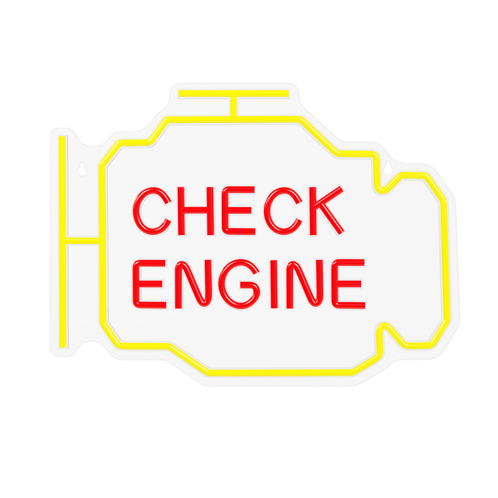 Neon PLEXI LED CHECK ENGINE kollane punane NNE21 Neolia