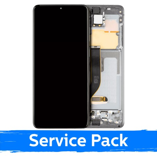 LCD ekraan ühilduv Samsung G985 (G986) S20 Plus raamiga / Cosmic Grey / (Service Pack) + KOOS AKUGA
