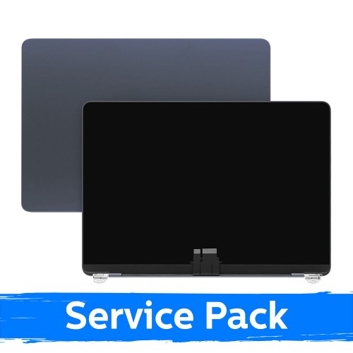 LCD ekraan korpusega, ühildub MacBook Air M3 13 (A3113) 2024 / Must / (Service Pack)