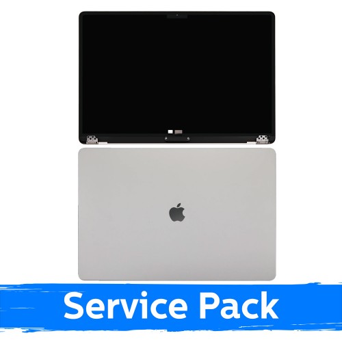 LCD ekraan korpusega, ühildub MacBook Air M3 13 (A3113) 2024 / Hõbedane / (Service Pack)