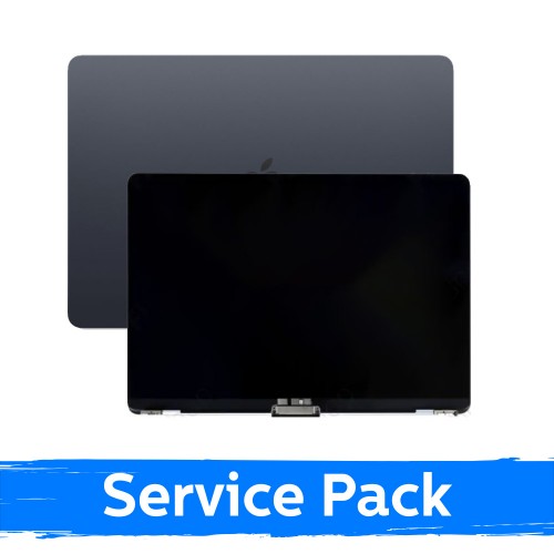 LCD ekraan korpusega, ühildub MacBook Air M4 15 (A3241) 2025 / Must / (Service Pack)