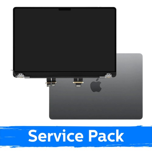 LCD ekraan korpusega, ühildub MacBook Pro M3 14 (A2918) 2023 / Space Gray / (Service Pack)