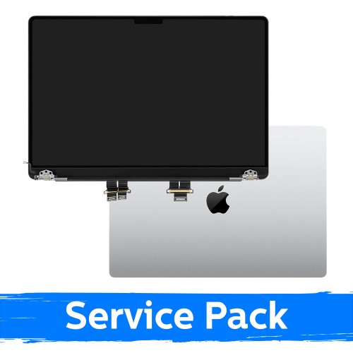 LCD ekraan korpusega, ühildub MacBook Pro M3 Pro 14 (A2992) 2023 / Hõbedane / (Service Pack)