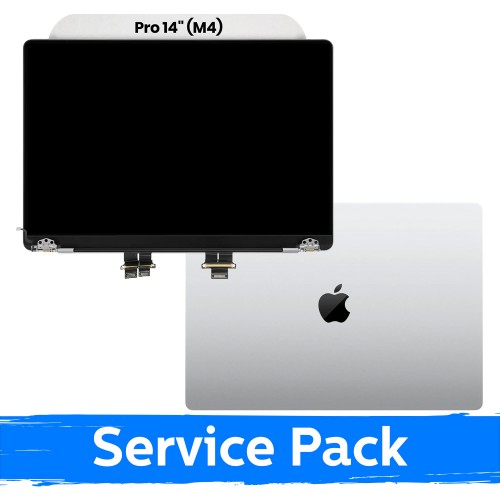 LCD ekraan korpusega, ühildub MacBook Pro M4 Pro 14 (A3401) 2025 / Hõbedane / (Service Pack)