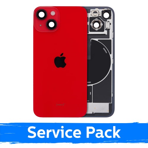 Задняя крышка, совместима с Apple iPhone 14 / Красный / (Service Pack)