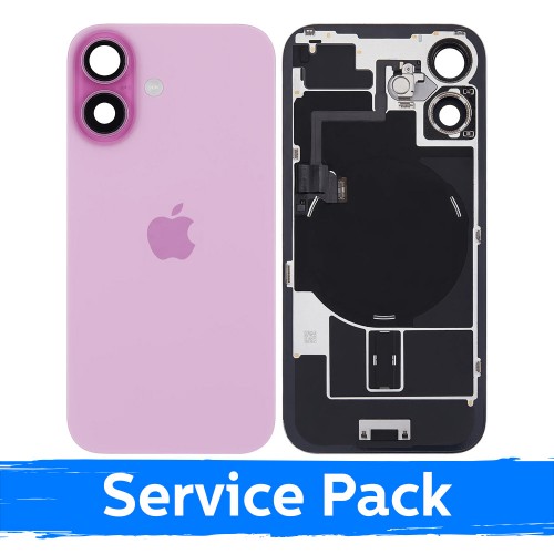 Back Cover Compatible With Apple iPhone 16 / Pink / (Service Pack)