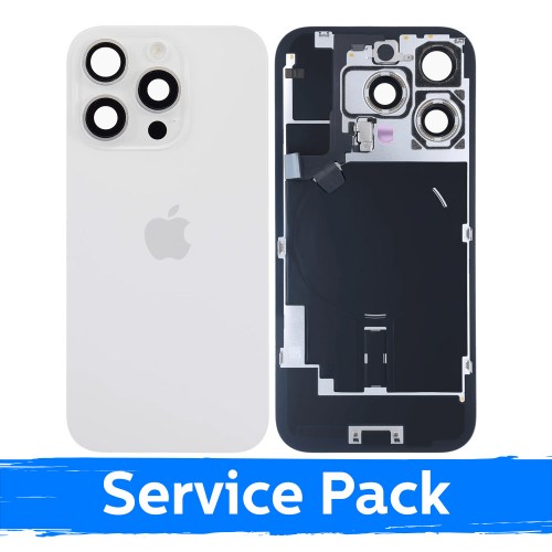 Tagakaas, mis sobib Apple iPhone 16 Pro-ga / valge titaan / (Service Pack)