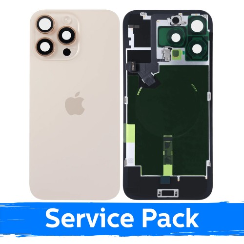 Задняя крышка совместимая с Apple iPhone 16 Pro Max / Desert Titanium / (Service Pack)